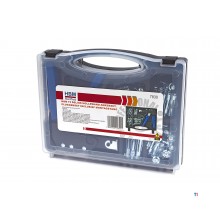 HBM 72-teiliges Hohlwanddübel-Set, Dübelset inkl. Montagezange