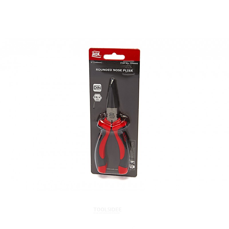 AOK 150 mm. professional round nose pliers