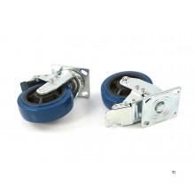 HBM Profi 150 mm. Dreiehjul med brems HBM Profi 150 mm. Dreiehjul med brems