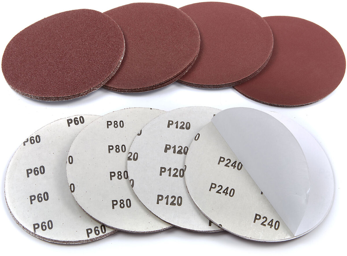 HBM 40-teiliges 150-mm-Selbstklebe-Schleifscheibenset