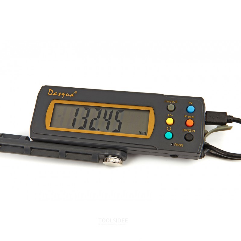 Dasqua professional ip67 600 mm. digital ruler with reading box is water resistant