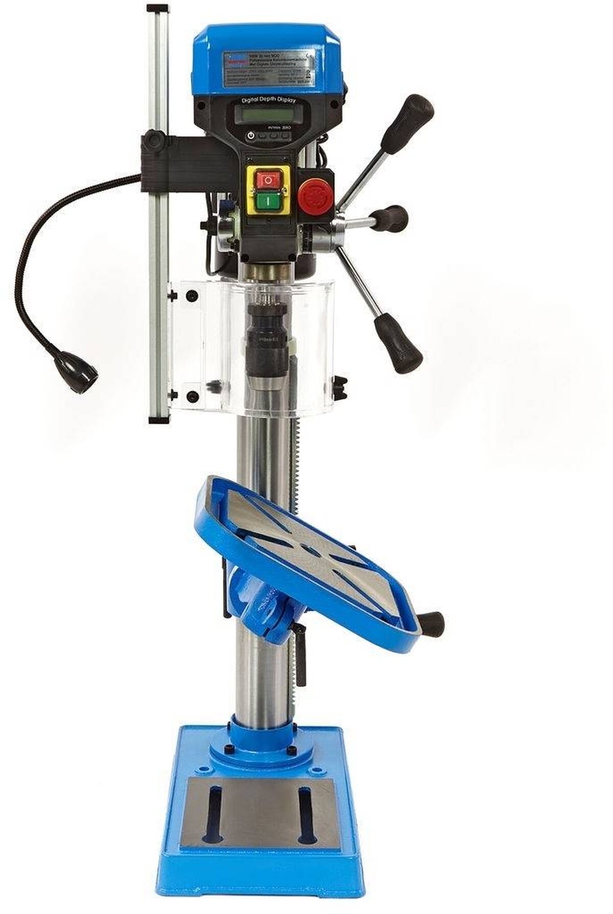 HBM 25 mm. professional drill press with digital depth readout