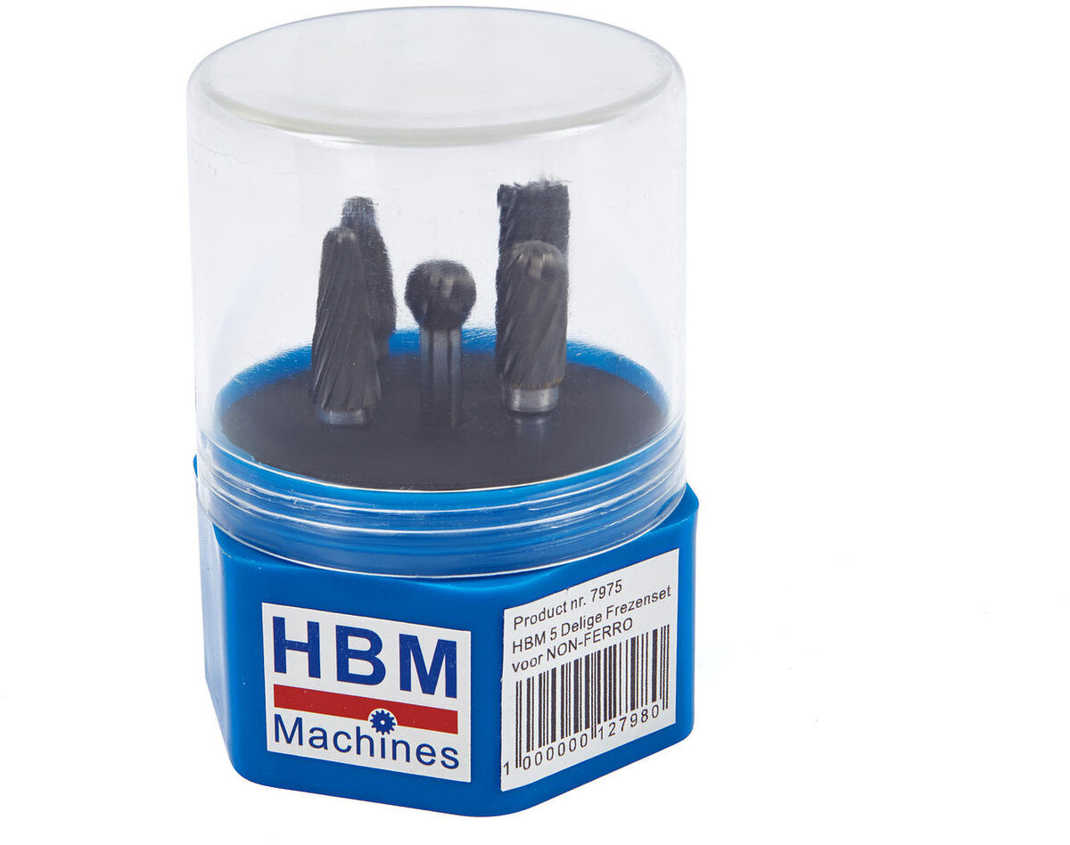  HBM 5-osainen umpikovametalli Widia-jyrsintäsarja NON-FERRO:lle