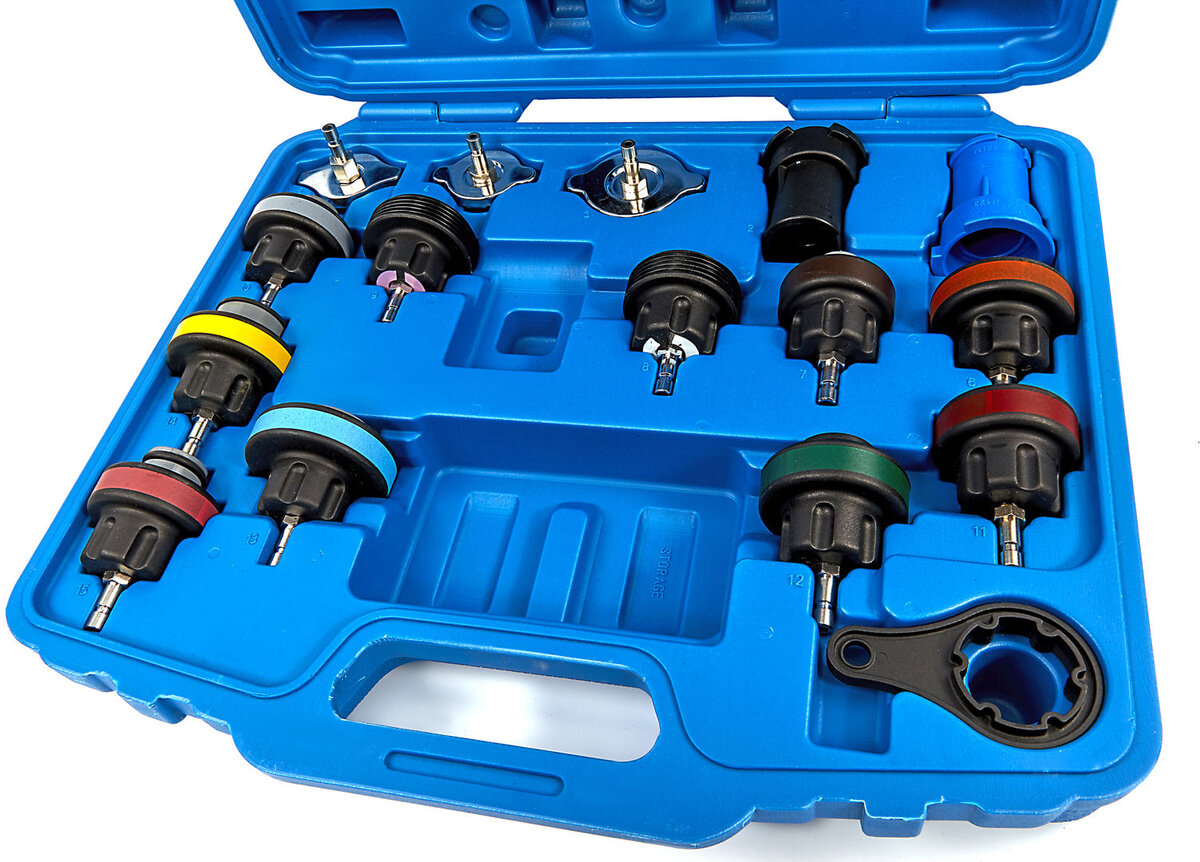 HBM 18-part cooling system diagnosis / extortion and filling set HBM 18-part cooling system diagnosis / extortion and filling set