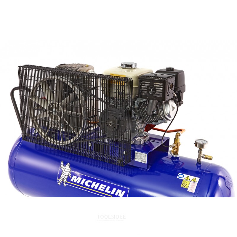 Michelin 270 liter 9 hp. gasoline powered compressor with honda engine