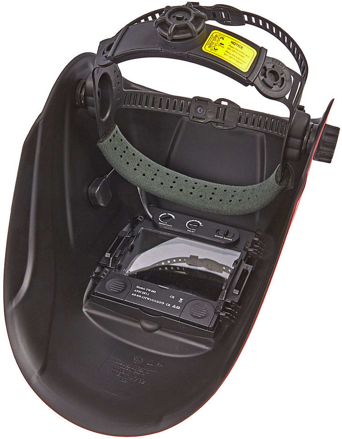 Telwin vantage xl red welding helmet