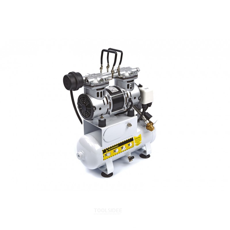 HBM 6 liters profesjonell lav støy kompressor