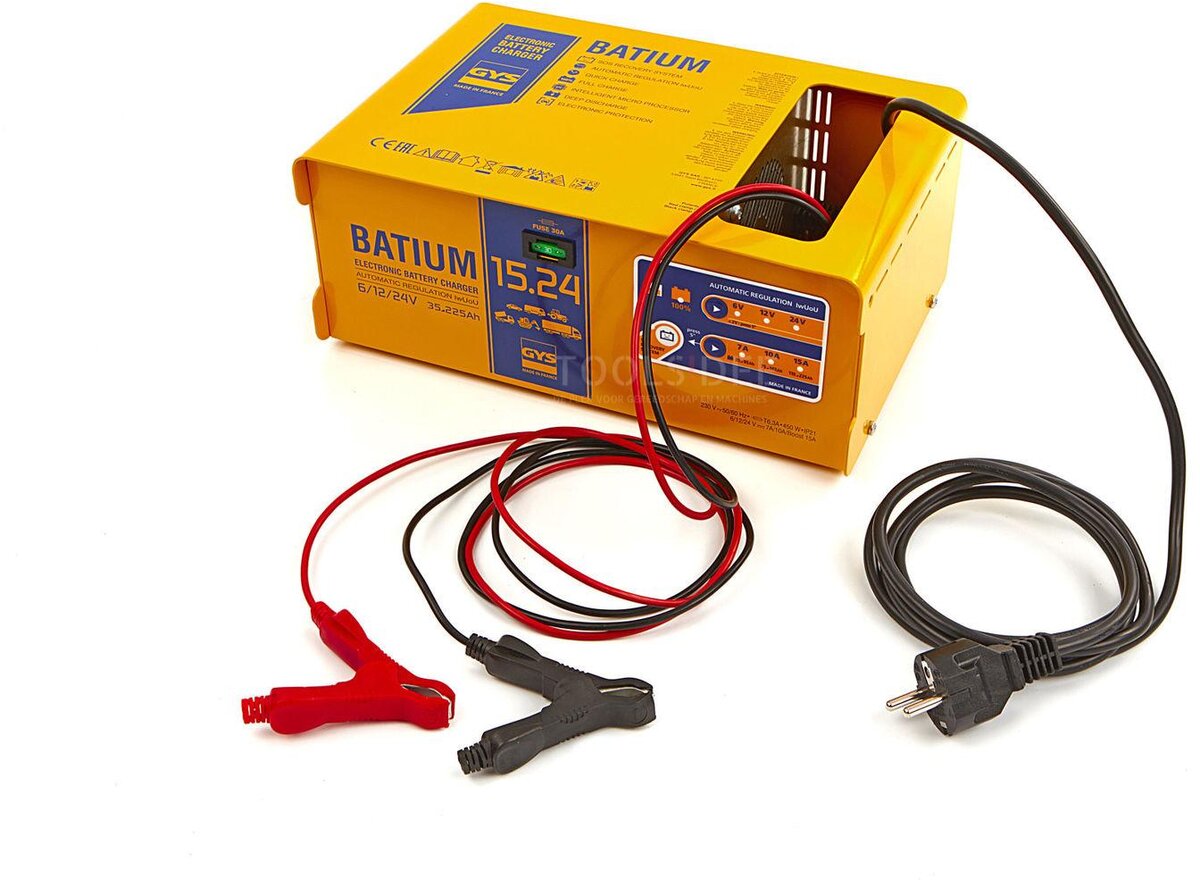 gys batium 15/24 professional battery charger, 230v, 6-12-24 v, 450 w_x000D_