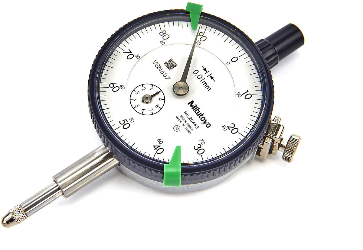 Mitutoyo analog dial indicator 0.01 mm stroke 10 mm Mitutoyo analog dial indicator 0.01 mm stroke 10 mm