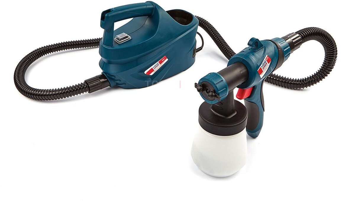 Hbm 500 watt elektrisk malingssprøjte komplet