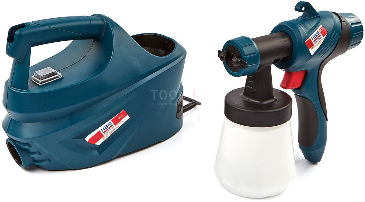 Hbm 500 watt elektrisk malingssprøjte komplet