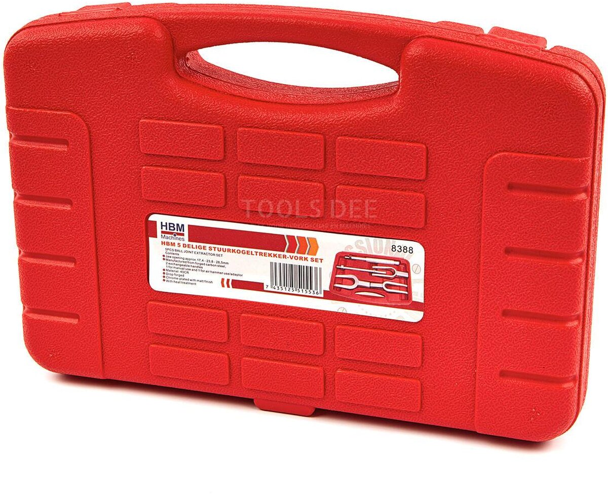 HBM 5 Delige Stuurkogeltrekker-vork set
