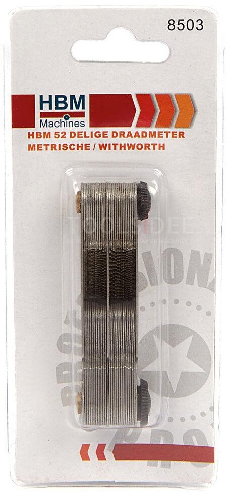 HBM 52 piece thread meter metric / withworth