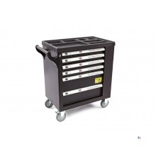 HBM Gevulde gereedschapswagen 154 Delig met 6 Laden BLACK EDITION

