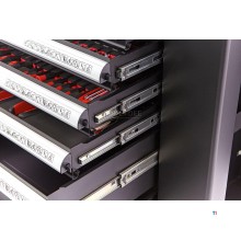 HBM Gevulde gereedschapswagen 154 Delig met 6 Laden BLACK EDITION
