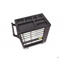 HBM Gevulde gereedschapswagen 154 Delig met 6 Laden BLACK EDITION
