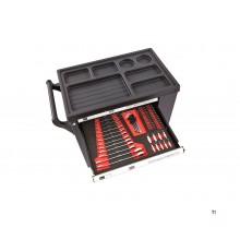 HBM Gevulde gereedschapswagen 154 Delig met 6 Laden BLACK EDITION
