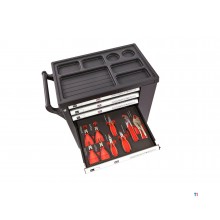 HBM Gevulde gereedschapswagen 154 Delig met 6 Laden BLACK EDITION
