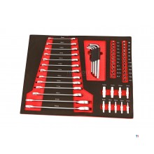 HBM Gevulde gereedschapswagen 154 Delig met 6 Laden BLACK EDITION
