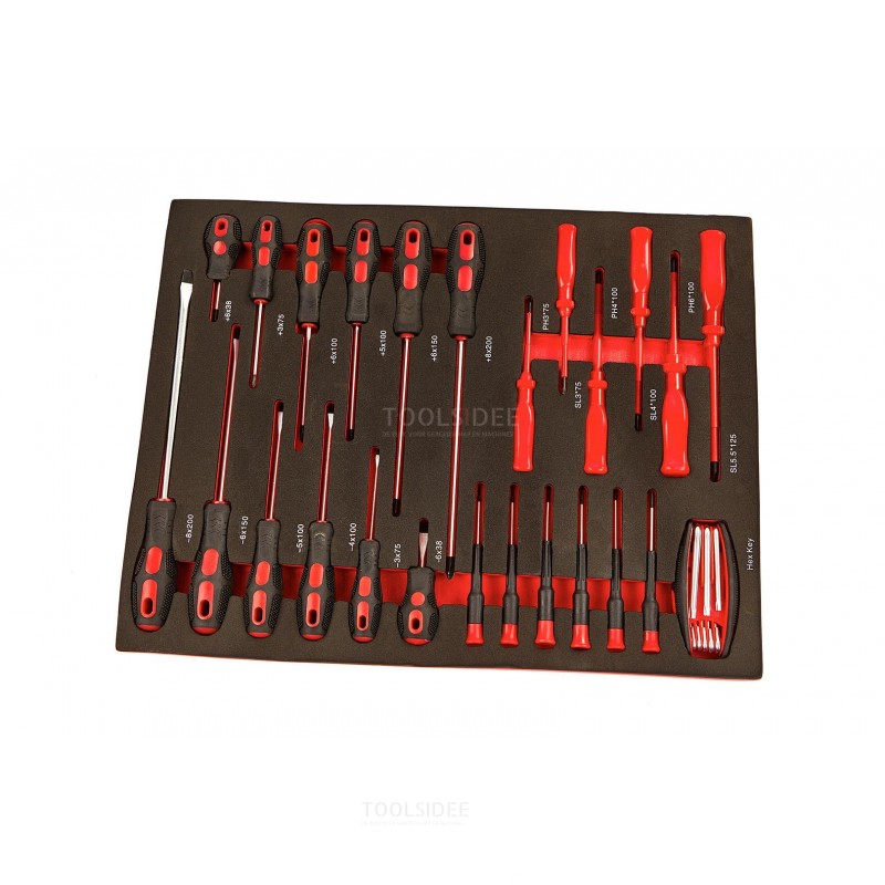 HBM Gevulde gereedschapswagen 154 Delig met 6 Laden BLACK EDITION
