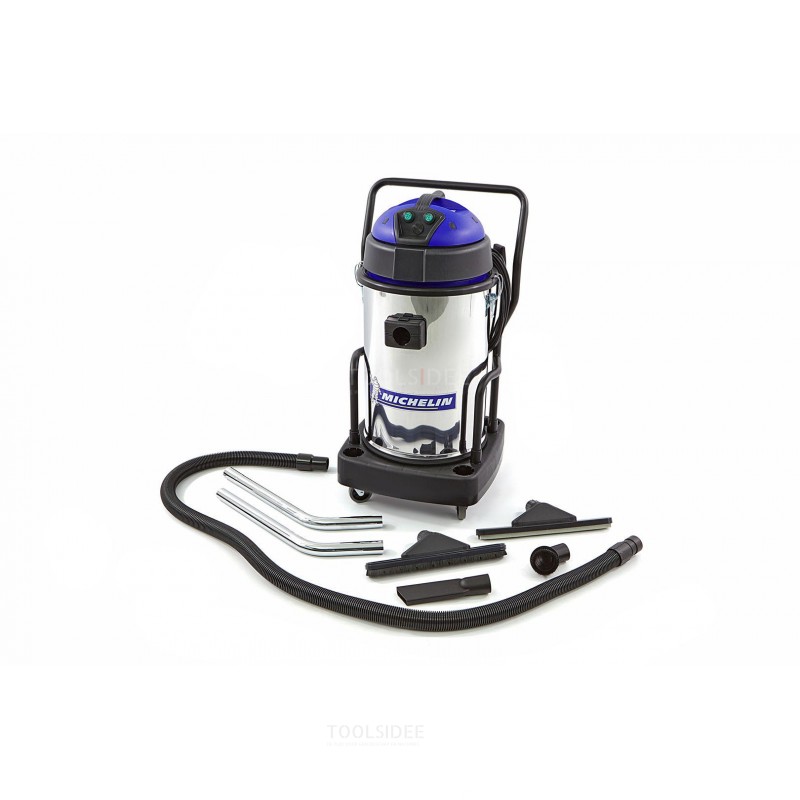 Michelin 2400 watt professional stainless steel wet and dry construction vacuum cleaner