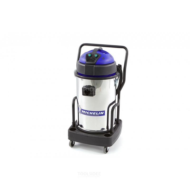 Michelin 2400 watt professional stainless steel wet and dry construction vacuum cleaner