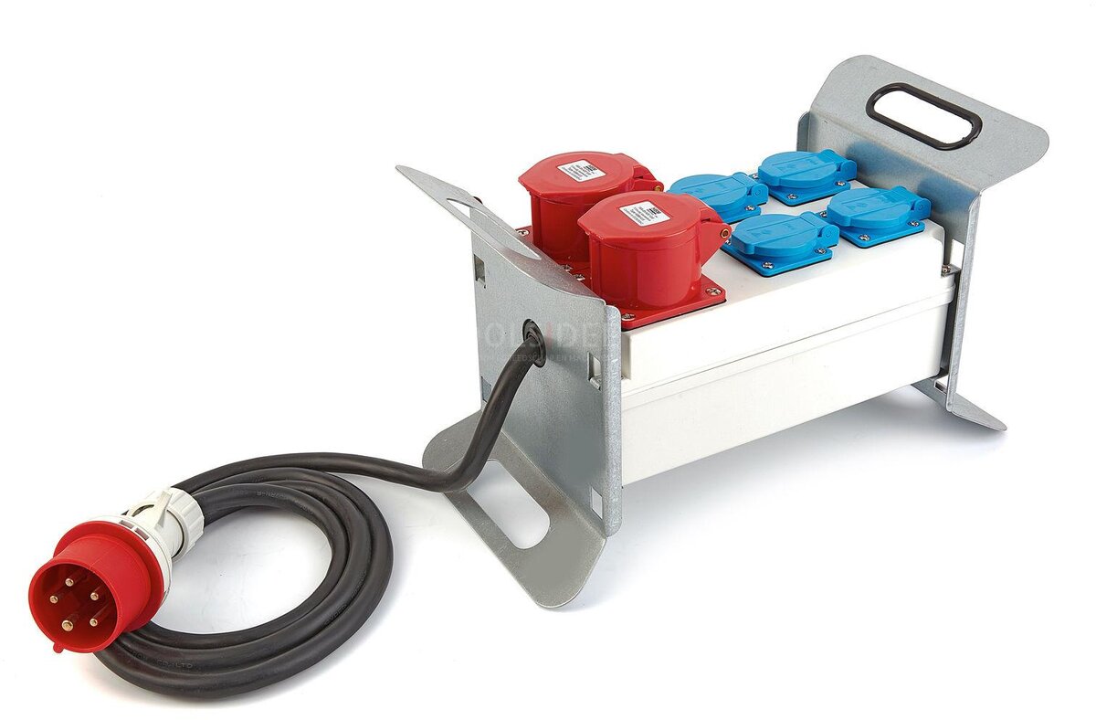 HBM 2 x 400 Volt und 4 x 230 Volt Verteilerblock