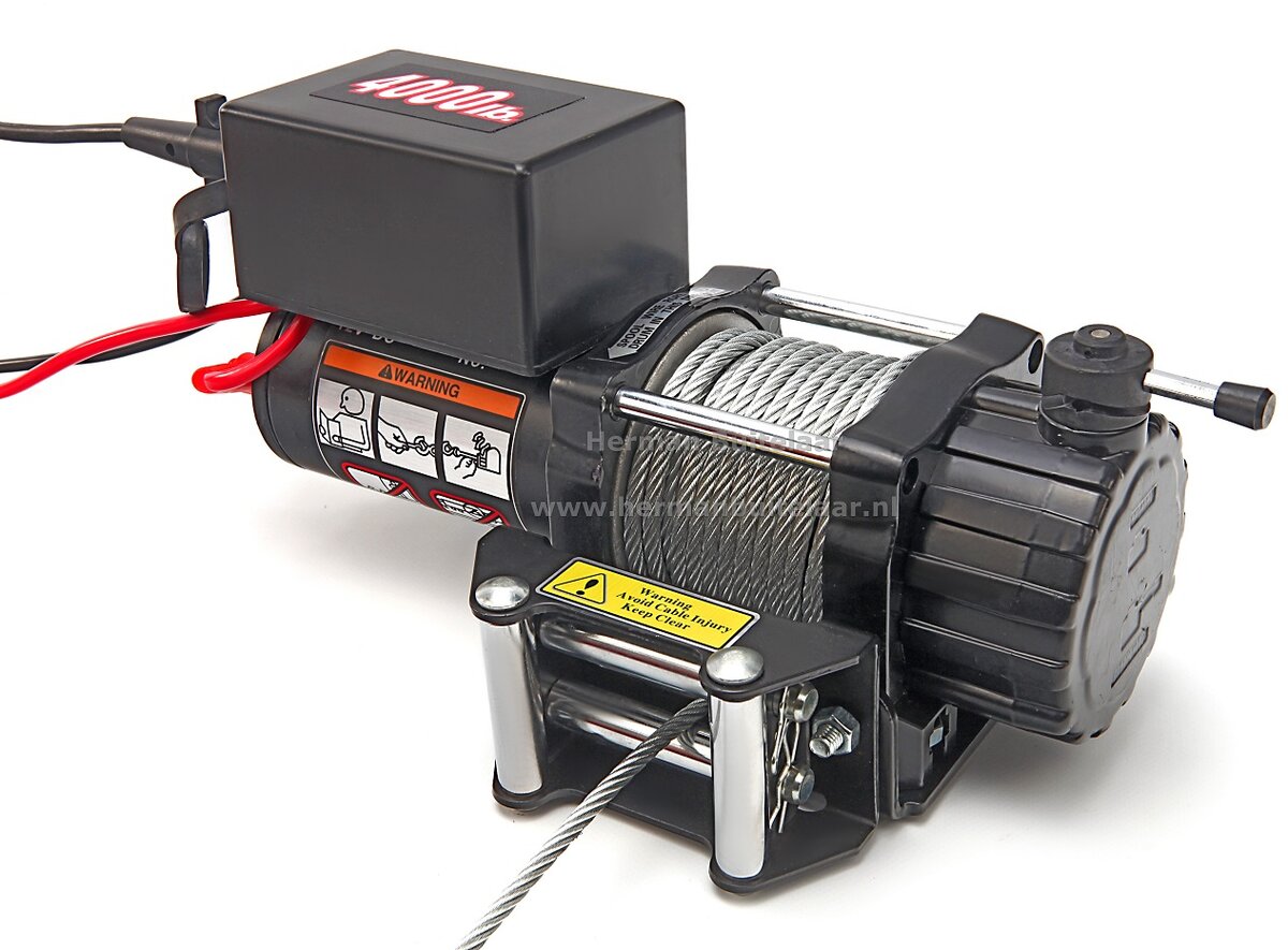 HBM 1800 kg. 12 Volt støtfanger vinsj bil vinsj HBM 1800 kg. 12 Volt støtfanger vinsj bil vinsj