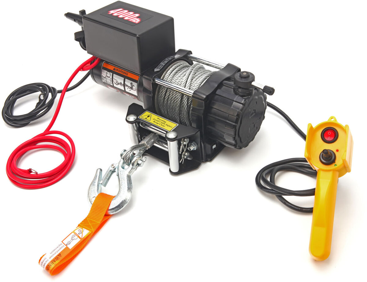 HBM 1800 kg. 12 Volt støtfanger vinsj bil vinsj HBM 1800 kg. 12 Volt støtfanger vinsj bil vinsj