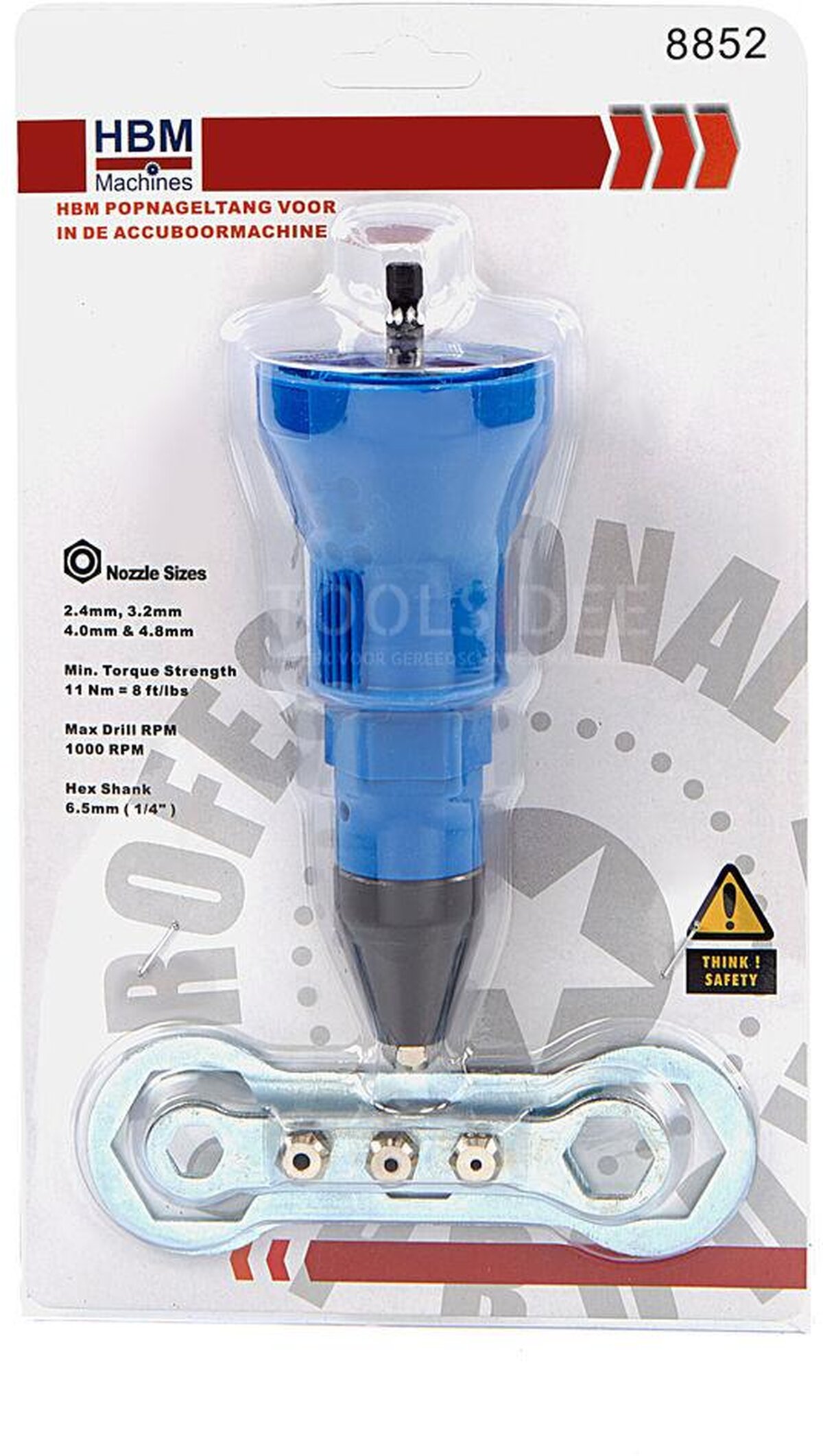 HBM Popnageltang for den trådløse boringen