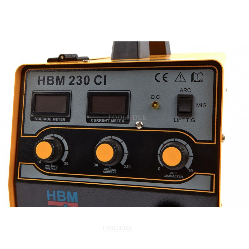 Onduleur MIG HBM 230 CI avec affichage numérique et technologie IGBT