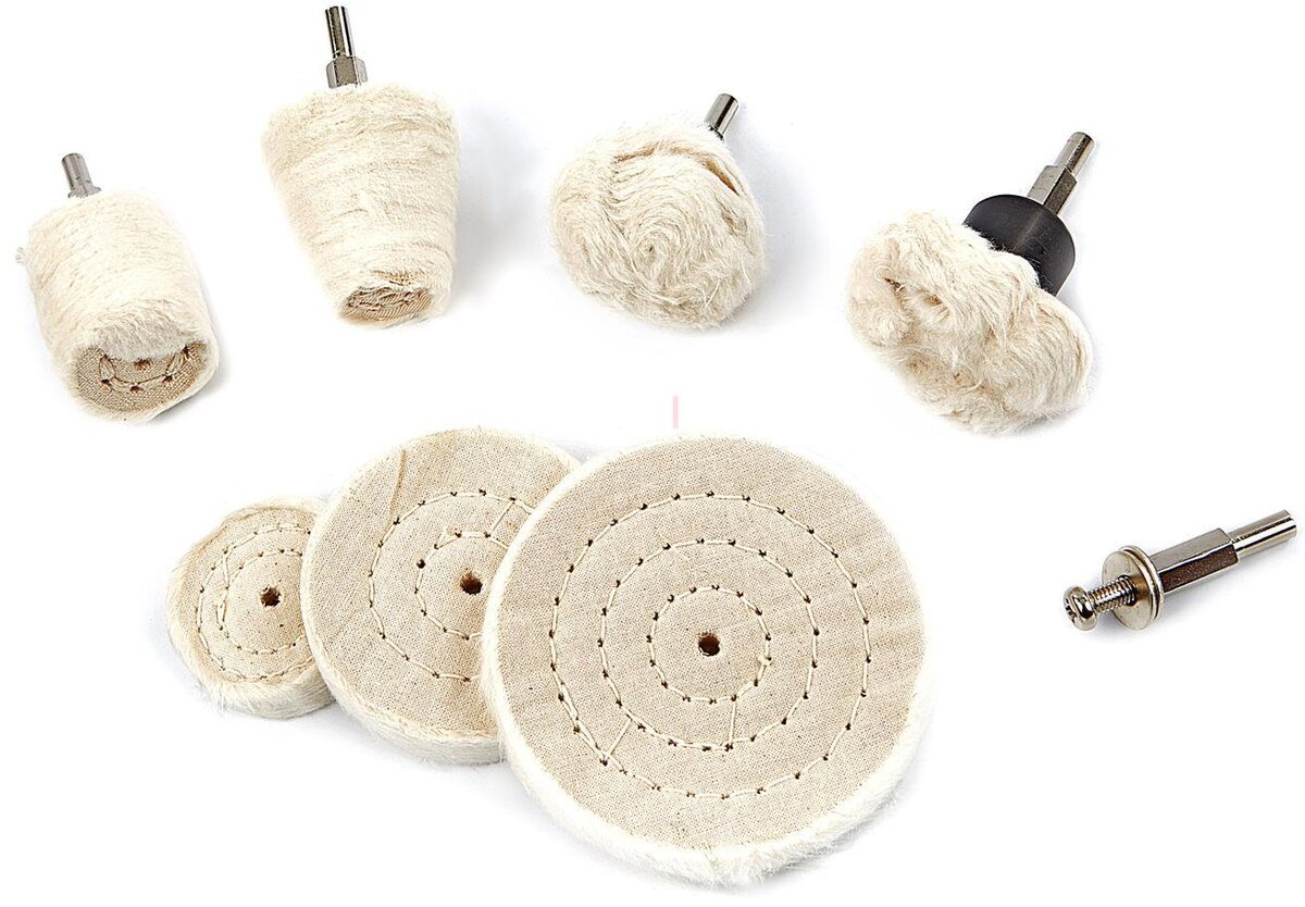 HBM 8-Piece Polering Disc Set og Polering Kone Set