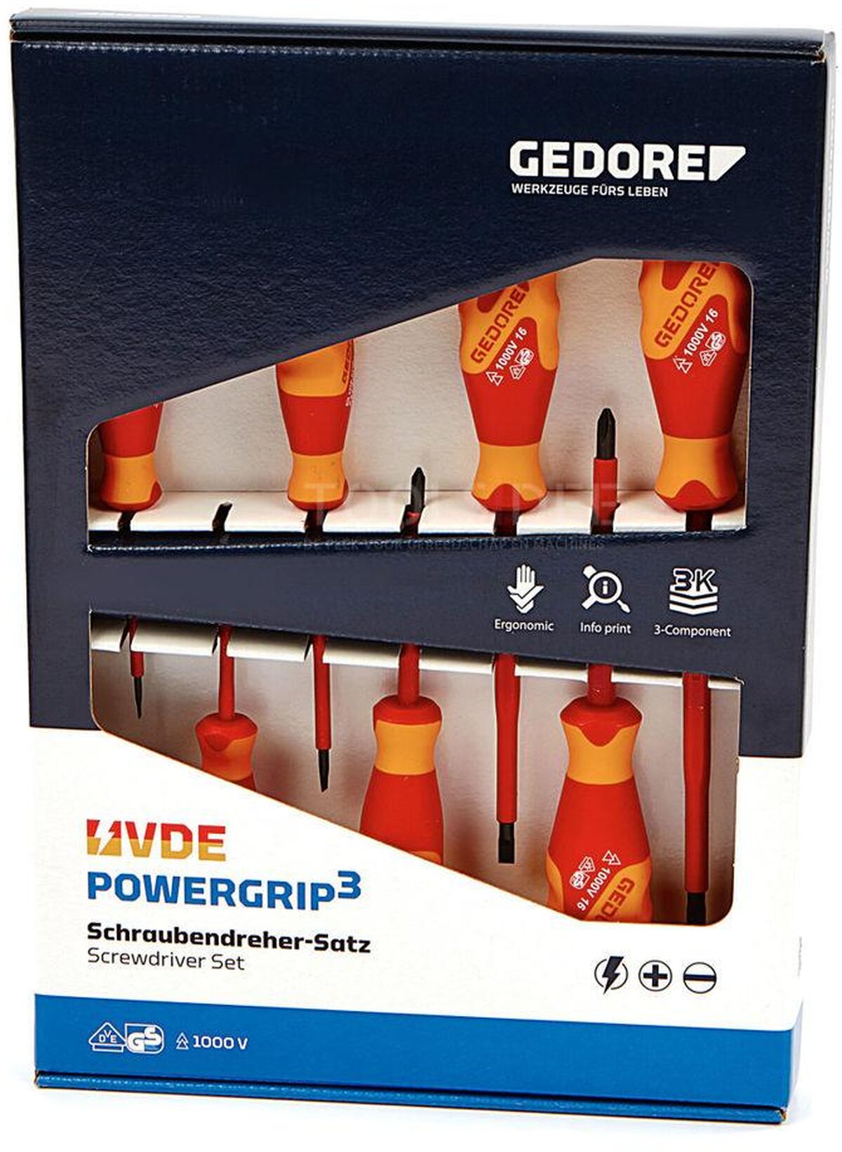 gedore 7-piece VDE screwdriver set