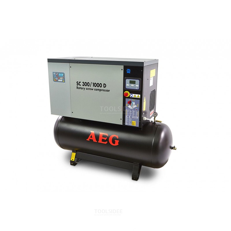 Drier compresor AEG 270 Liter 10 HP tornillo
