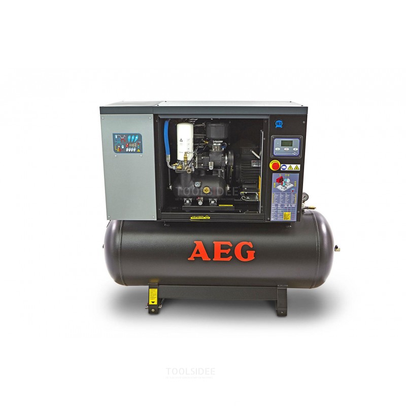 aeg 270 liter 10 hp screw compressor with dryer