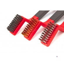 HBM 3-piece wire brush set