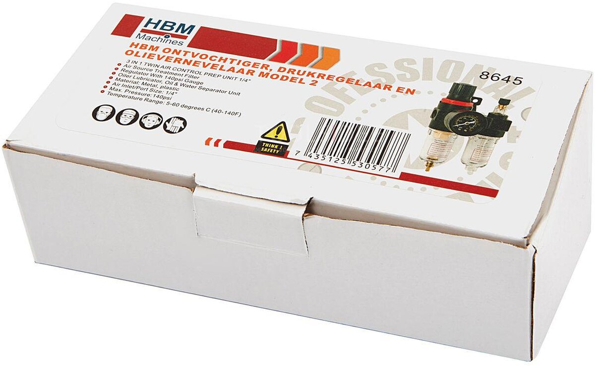 HBM avfukter, trykkregulator og oljeverngjennomføringsmodell 2