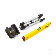 Silverline spirit level with tripod laser kit