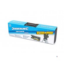 Silverline spirit level with tripod laser kit