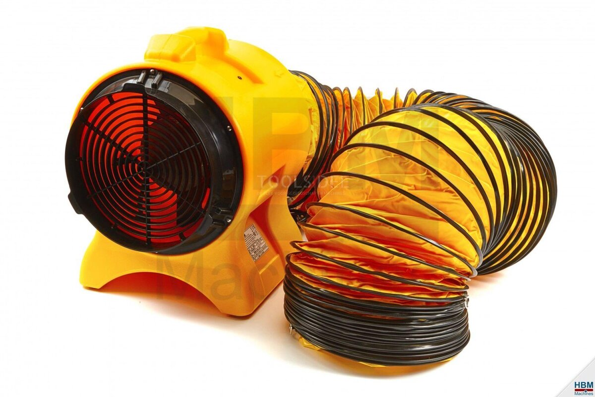 HBM fleksibel slangegul, Ø 305 mm x 7,6 meter også egnet for MASTER