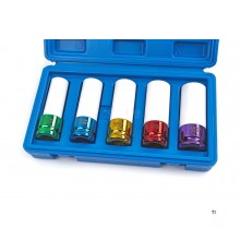 Hbm 5-delt langt stikkontakt sæt med beskyttende ærmer i plast