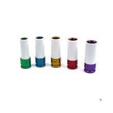 Hbm 5-delt langt stikkontakt sæt med beskyttende ærmer i plast