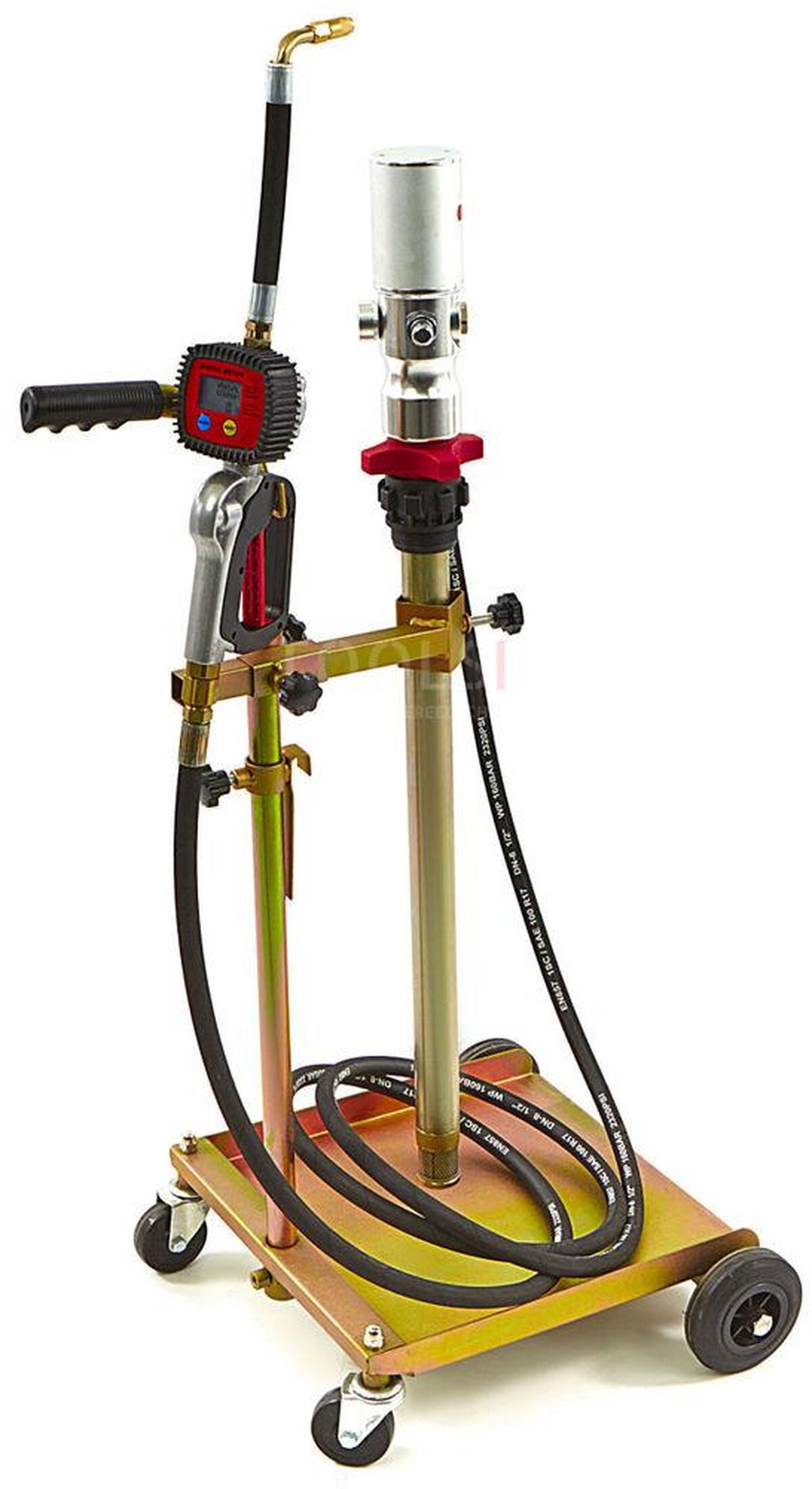 HBM mobil oljetrumpump för trummor, fyllningssystem från 50 - 60 liter