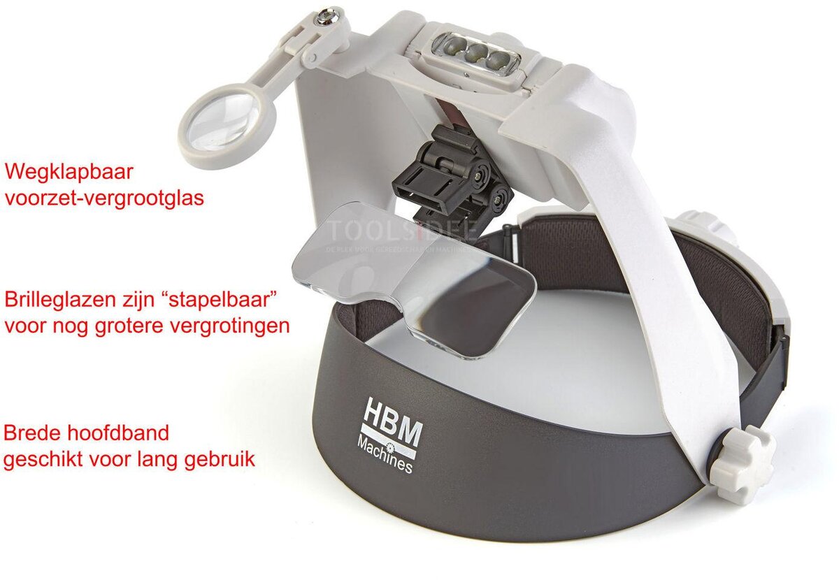 HBM Luxe Loupe Bril met 5 Lenzen
