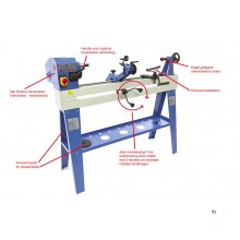 HBM 1100 Variabel tre dreiebenk med kopimaskin HBM 1100 Variabel tre dreiebenk med kopimaskin