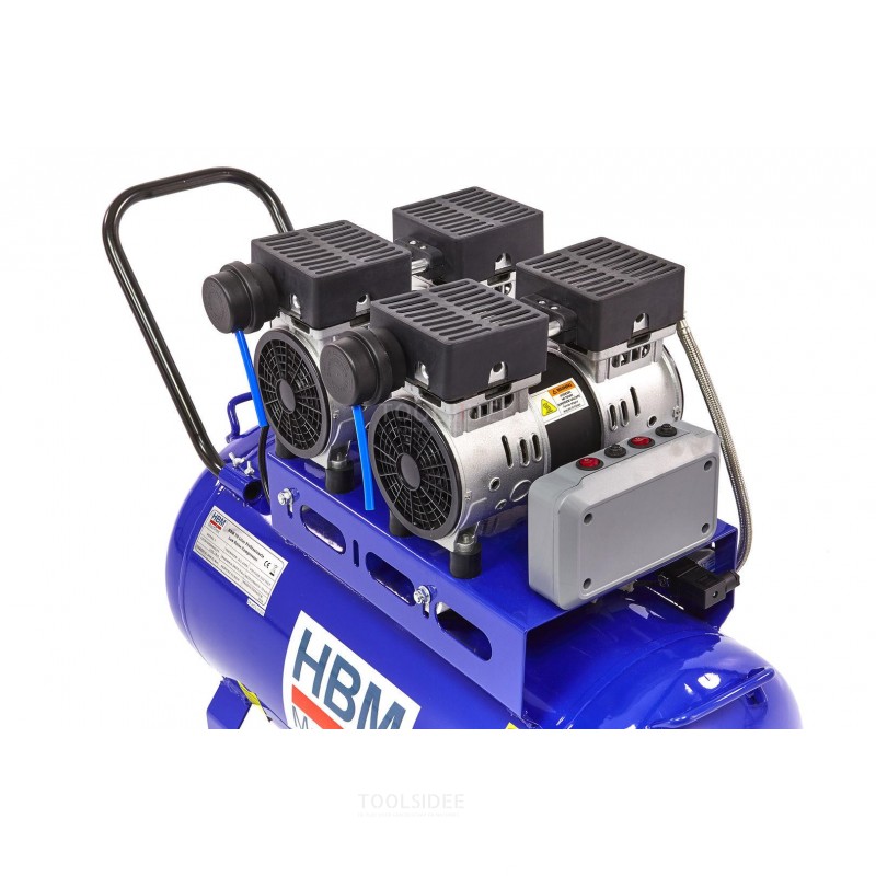 HBM 70 liter professional low noise compressor model 2
