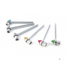 HBM 7-piece brake fluid drain key set