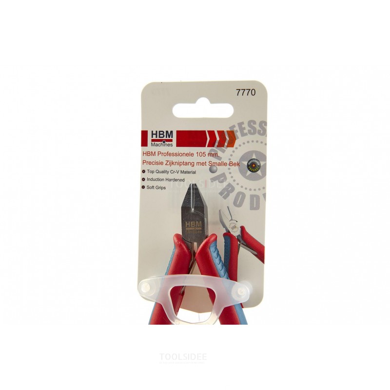 HBM professional 115 mm precision diagonal cutters with narrow jaw
