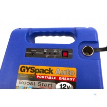 gys gyspack auto start booster, jumpstarer battery booster, 230 v, 12 v, 18 ah