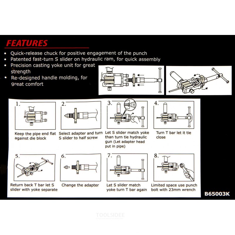AOK professional hydraulic brake line flaring set